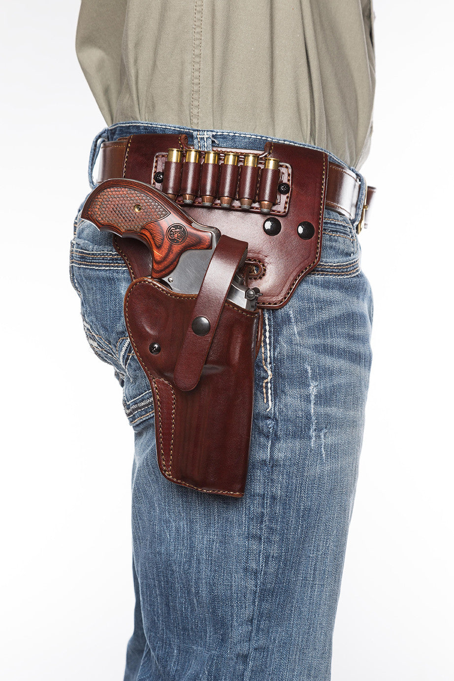 Leather Concealed Carry Pancake Holster, Diamond D Custom Leather