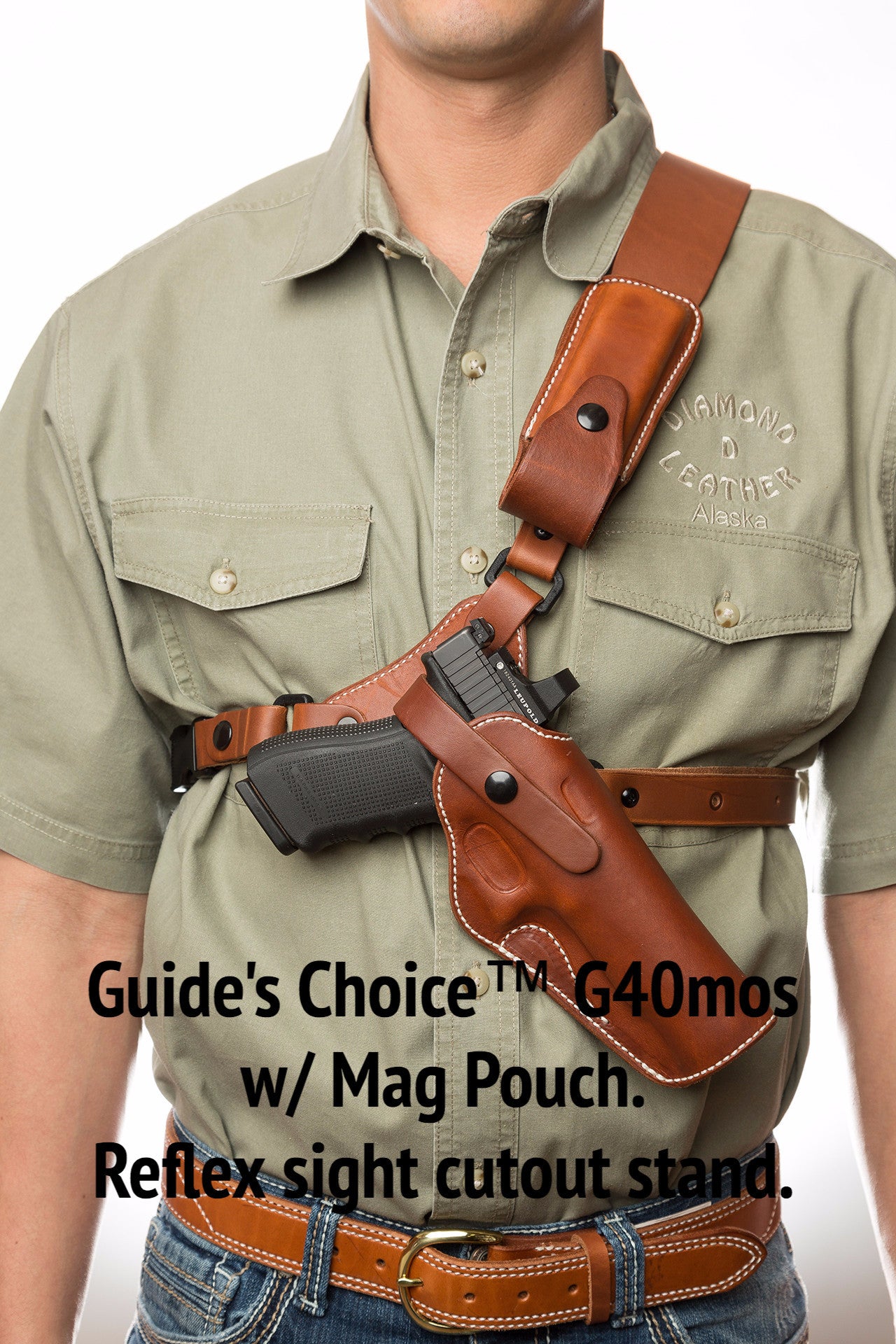 Diamond D Guides Choice™ Leather Chest Holster Taurus Raging Hunter 8 3/8  