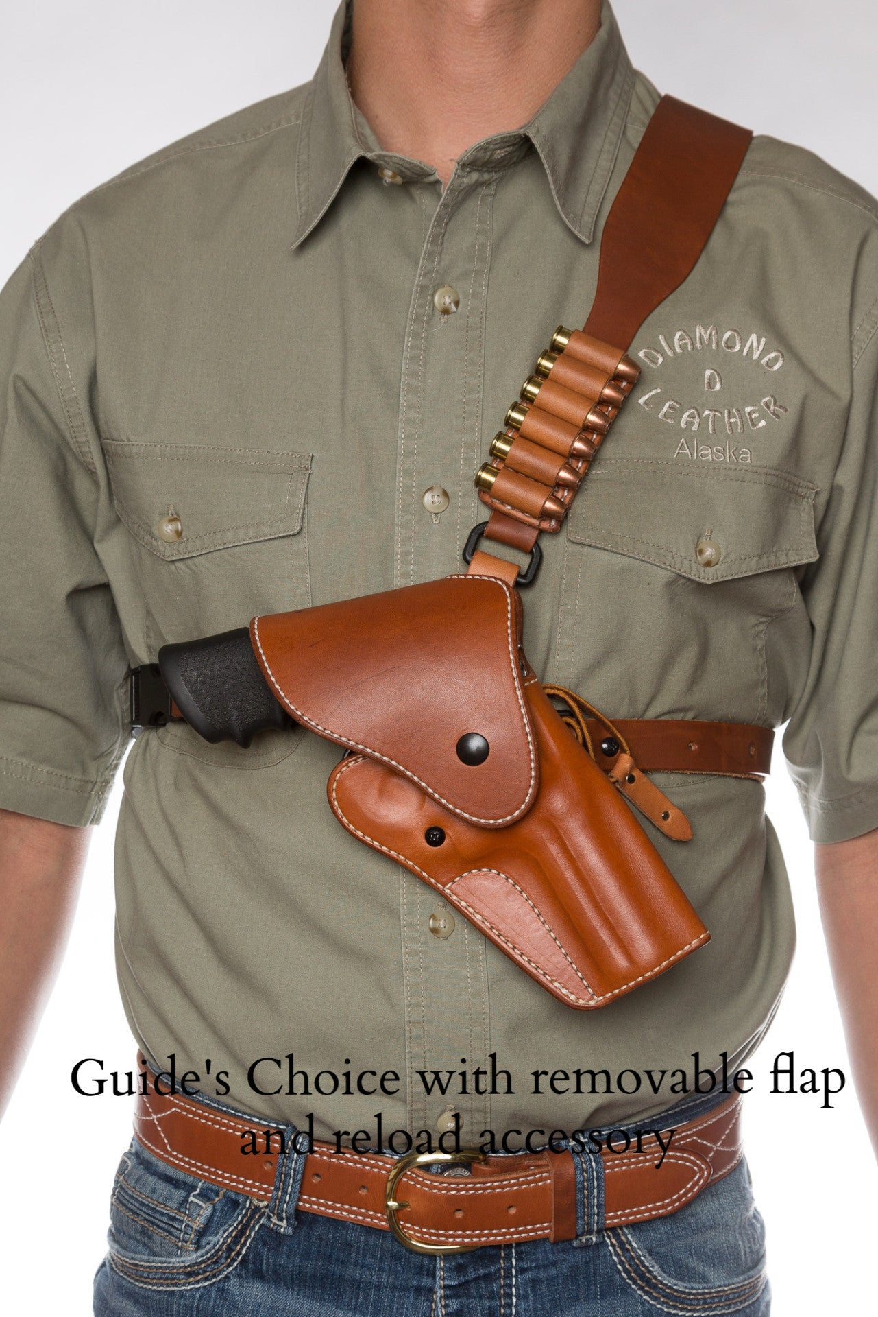 Diamond D Guides Choice™ Leather Chest Holster Taurus Raging Hunter 8 3/8  
